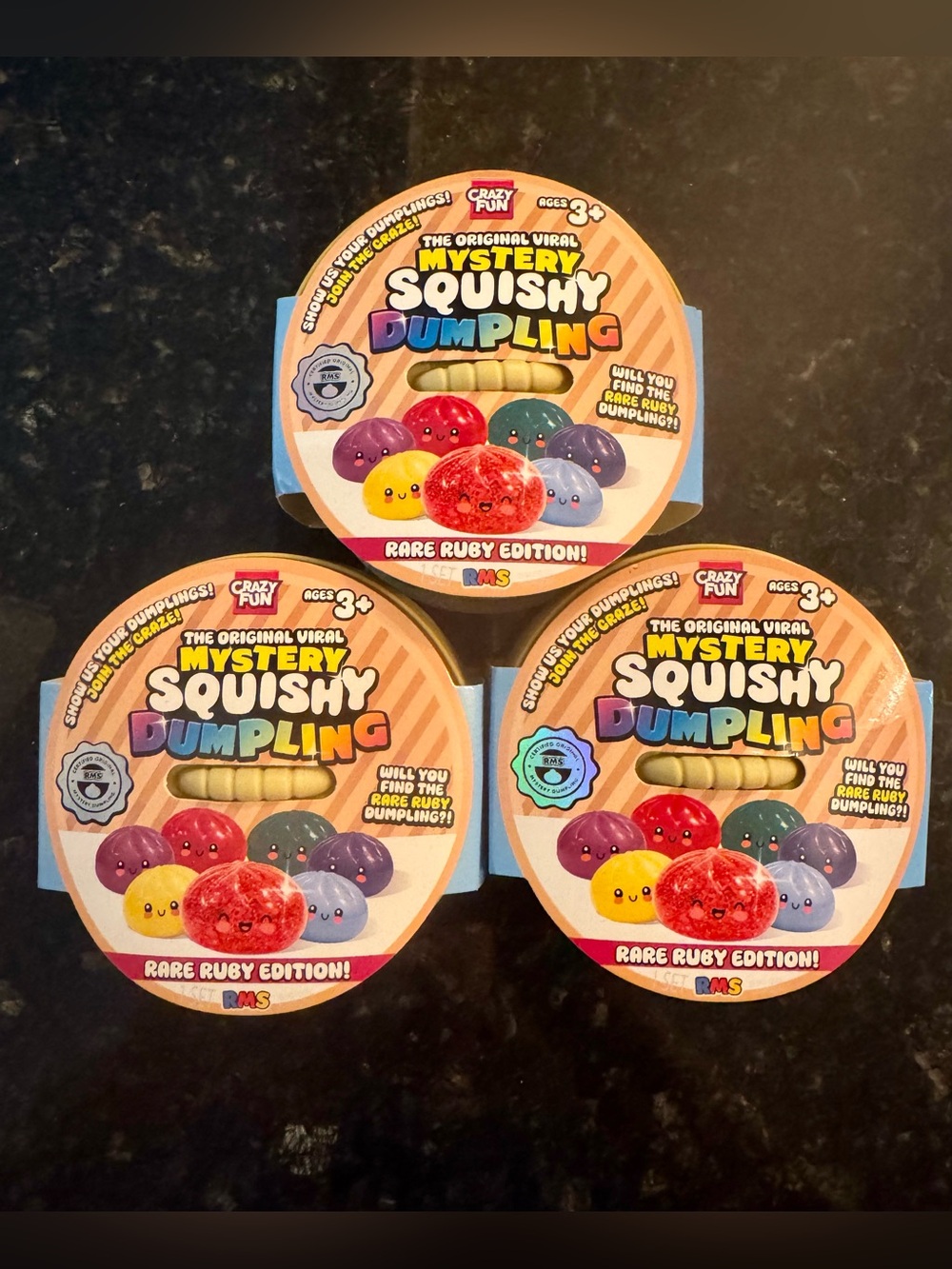 RMS Mystery Squishy Dumpling - Rare Ruby Edition